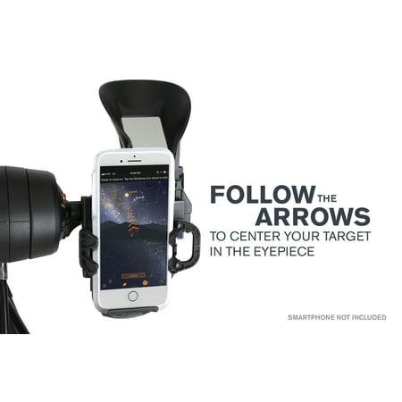 Celestron - Starsense Explorer DX 130AZ Smartphone App-Enabled Newtonian Reflector Telescope - Silver/Black