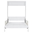 thumbnail image 6 of Harper & Bright Designs Full Size Murphy Bed, Wooden Full Murphy Bed with Cushion, Wall Bed with Sofa for Home Office or Small Room, White, 6 of 13