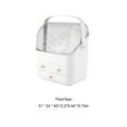 thumbnail image 4 of Cajón organizador de cosméticos transparente, soporte para artículos de tocador, estuche de almacenamiento para maquillaje, compartimentos, Almacenamiento y organización del hogar tres capas Wosthever HA071267-02B, 4 of 6