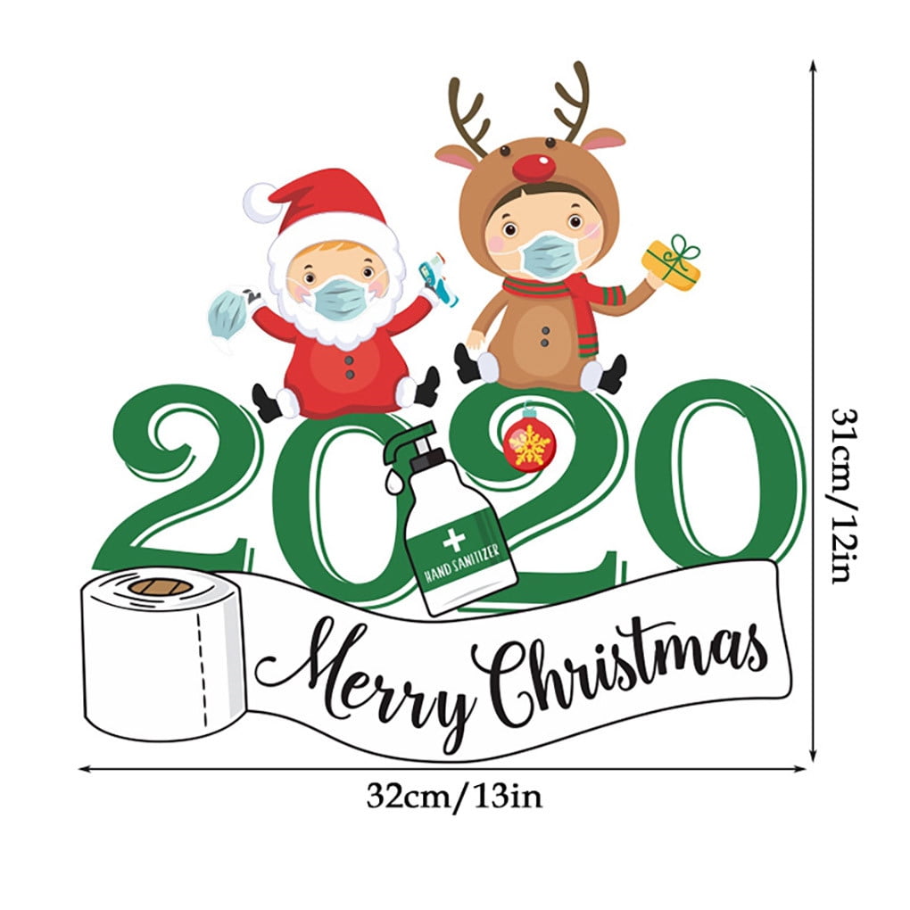Merry Christmas Wall Window Sticker Santa Claus Ornament Home Party Xmas Decor 