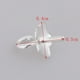 thumbnail image 3 of 10 Unids / 4mm , Pin , Cvija Colgante , Conector de Encanto, Fianzas para Joyería - pétalo Soledad Cierre de fianza con alfiler de copa, 3 of 9