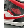 thumbnail image 5 of Ni - ke NEW Air Jordan 1 Mid Shoes "Bred Toe" Black Fire Red White Men's 11 554724-079, 5 of 5