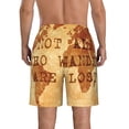 thumbnail image 3 of KLL Not All Those Who Wander Are Lost2 Men's Casual Summer Beach Shorts Hawaiian Shorts with Pockets-Large, 3 of 5
