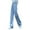 Blue, variant on Wyobmus Straight Leg Jeans for Women High Waisted Denim Wide Leg Pants Loose Stretch Boyfried Button Jeans S-2X Blue
