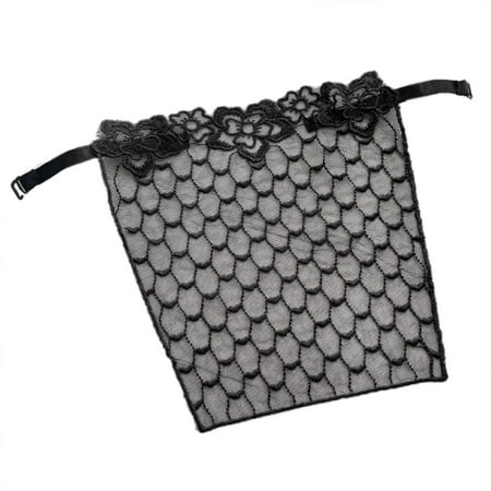 

Sorrowso Women Sheer Mesh Lace Mock Camisole Bra Insert Overlay Wrapped Chest Bandeau