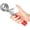 Red-M (2.6Tbsp), variant on Ice Cream Scoop with Trigger, Large/Medium/Small Size Cookie Scoop Stainless Steel Cupcake Muffin Scoop Melon Baller Scooper for Families