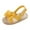 Yellow, variant on BUWTTER Kids Sandals Girls Summer Shoes Outdoor First Walk Shoes Shoes Summer with Flower Bowknot Black Sandals