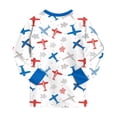 thumbnail image 7 of Wenfanal Kids Child Toddler Boy Pajamas Pj Set Little & Big Girls Pajamas Boys Set Comfortable Soft Cute Boys Home Pajama Set Size 6-7 Years,Sky Blue, 7 of 7