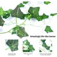 thumbnail image 4 of 1 Pack 6.56ft 20 LED Fake Ivy Vine String Lights,Artificial Ivy Garland with Lights Hanging Greenery Leaf Plants for Home Kitchen Garden Office Wedding Party Decor, 4 of 7
