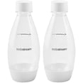 thumbnail image 1 of SodaStream 0.5L Twin Pack Dishwasher Safe Slim Bottle (White), 1 of 4