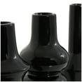 thumbnail image 4 of DecMode 3"W, 11"H Abstract Bubble Inspired Black Ceramic Vase with Varying Shapes, Set of 3, 4 of 10