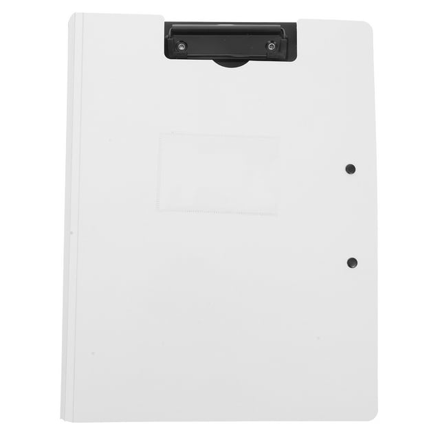 Portapapeles plegable con doble clip, tamaño A4, carpeta archivadora para uso en oficina, escuela y medicina, carpeta de plástico para documentos, almacenamiento y gestión de documentos.