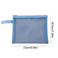 thumbnail image 3 of Weloille A5 Clear Mesh Storage Bag 1 Piece, Multifunctional Portable Handle File Bag, Breathable Lightweight Organizer Pouch, for Storing Pens Cosmetics Toys Office Supplies Small Items, 3 of 6