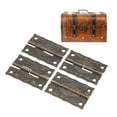 thumbnail image 1 of Retro Box Hinges, Brass Floral Motif Jewelry Box Hinges Easy Installation 20 Set Decorative Zinc Alloy  For Doors For Cabinets, 1 of 8