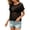 Black, variant on Women's Asymmetric Neck Short Sleeve Hollow Out Glitter Knit Cover Up, Off Shoulder Tops for Women, Loose Casual Pullover Top with Sequins, Sparkly Boho Blouse for Summer Beach Blackish Green L