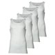 thumbnail image 1 of TOM TAILOR camiseta de hombre, paquete de 4 - camiseta interior, Garron S, lisa Blanco L (Large), 1 of 3