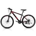 thumbnail image 2 of Mountain Bike 26" Inch , 21 Speed Mtb Bicycle,Commuter Bike With Disc Brake, Bike For Men Women Mens Mtb Bicycle Adlut Bike, Black, 2 of 7