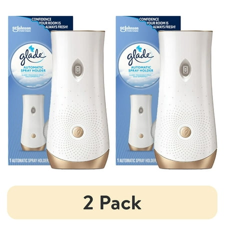 (2 pack) Glade Automatic Spray Holder, Battery-Operated Air Freshener Spray, 10.2 oz, 1 Count