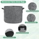 thumbnail image 2 of Uxcell 5 Paquete de Bolsas de Cultivo para Plantas de 5 Galones, Macetas de Tela Gruesa de 300G con Asas, Macetas de Jardín para Plantas, Color Gris, 2 of 7