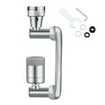 thumbnail image 1 of 1440 Degree Universal Extension Faucet Washbasin Tap Splash Aerator Splash Filter Faucet Faucet Adaptor Rotary Robot Arm Faucets ,Easy to Install, 1 of 7
