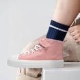 thumbnail image 4 of Toddler Shoes for Girls Boys High Top Kids Canvas Sneakers Adjustable Strap Casual Shoes Comfy Fashion Running Walking Classic Sneaker Indoor Outdoor, 4 of 6