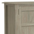 thumbnail image 6 of Burlington 30 inch Wide Solid Wood Transitional Low Storage Cabinet in Distressed Grey, 6 of 13