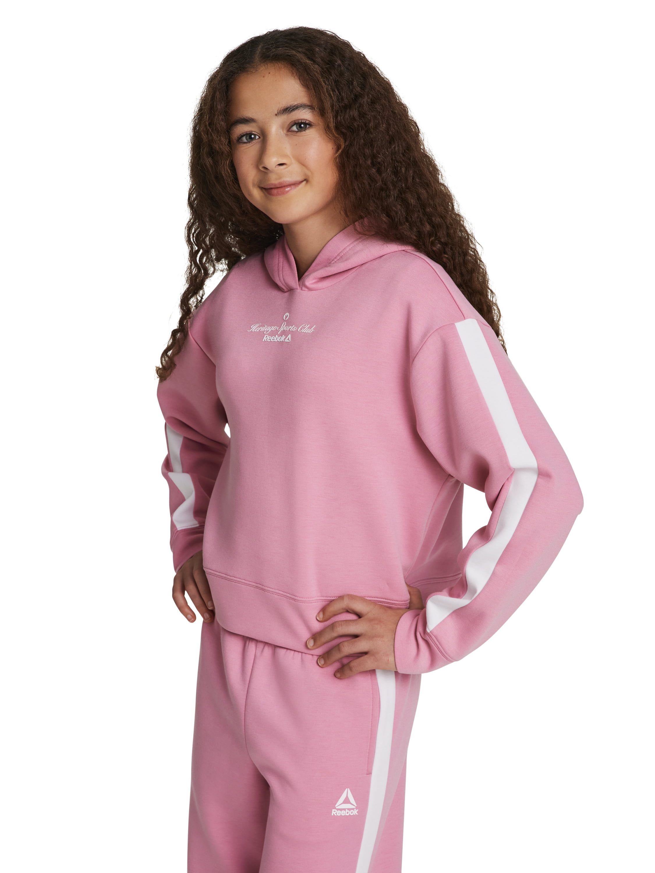 Reebok Girl's Effortless Pullover Hoodie, Sizes 4-18