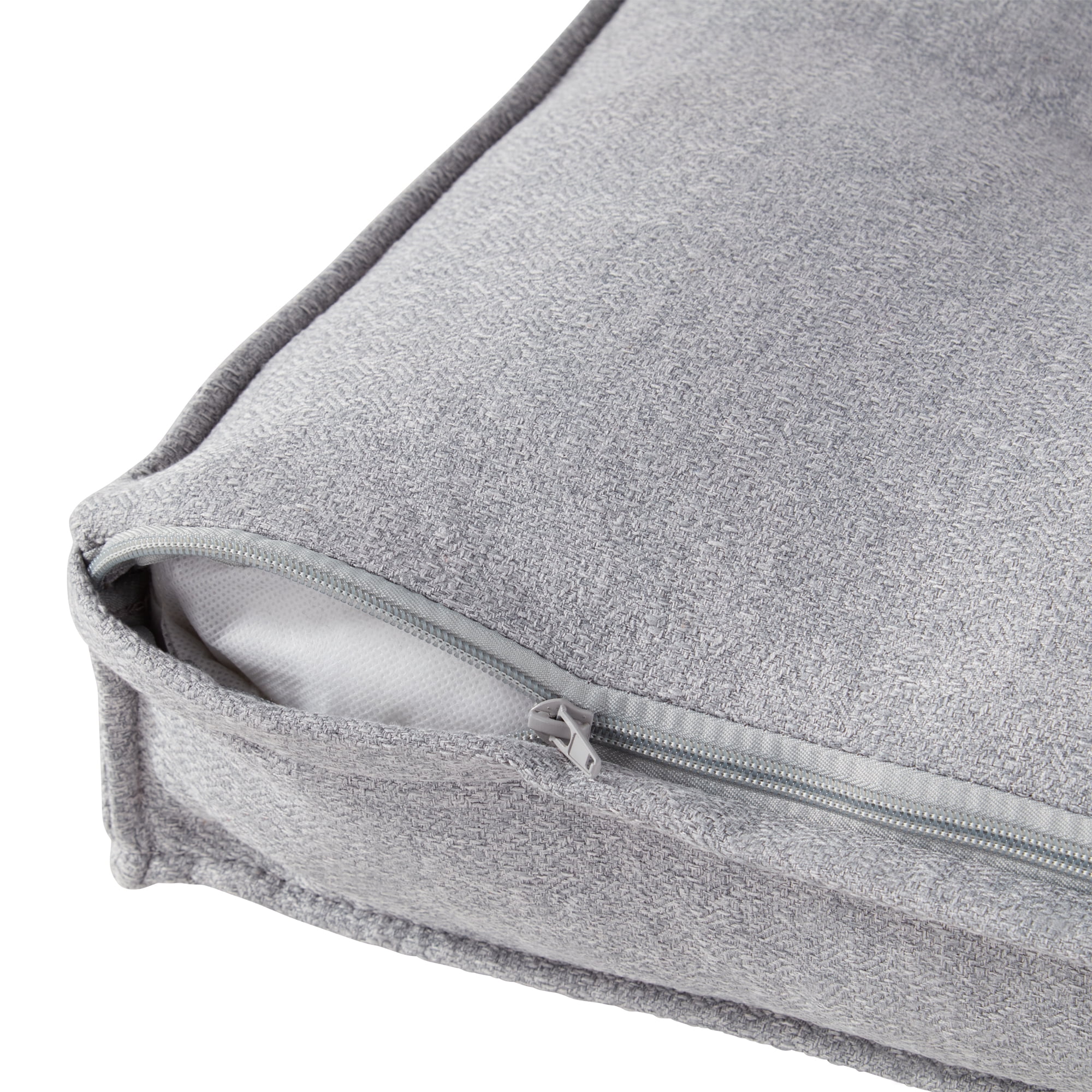 Happy Hounds Milo Square Tufted Pillow Dog Bed- Cement- Small (24 x 24 in.)