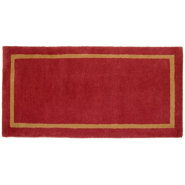 Minuteman International Tapis de Cheminée Rectangulaire Contemporain en Laine