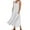 White, variant on Riforla Womens Solid Color Round Neck Pockets Casual Long Dress Daily Tank Dress Dressy Dresses Green XL