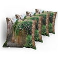 thumbnail image 5 of Ambesonne Landscape Throw Pillow Cover 4 Pack, Summer Garden Flowers, 16", Multicolor, 5 of 7