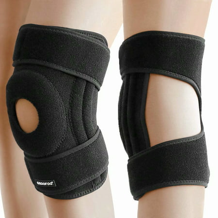 GROOFOO Knee Brace Support, Open Patella Stabilizer for Men & Women, Adjustable Compression Wrap for Meniscus Tear, Arthritis, Acl tear, Bursitis, Joint Pain Relief, Injury (Best Treatment For Knee Bursitis)