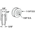 thumbnail image 2 of 1-1/4 in. Steel Ball Bearing Rollers, Precision (2-pack), 2 of 4