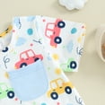 thumbnail image 6 of Bagilaanoe 2pcs Toddler Baby Boy Shorts Set Short Sleeve Print T Shirt Tops + Shorts 3M 6M 12M 18M 24M 3T Kids Casual Summer Clothes, 6 of 8