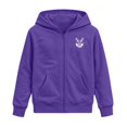 thumbnail image 4 of Bjutir Zip Up Hoodies For Boys Cartoon Print Zipper Jackets Fashion Hooded Sweatshirt Festives Events Clothes Size 2-14 Years, Purple, 4 of 4