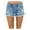 Light Blue 1, variant on ONLYSHE Women's Ripped Denim Shorts Mid Rise Distressed Jean Shorts Stretchy Short Jeans