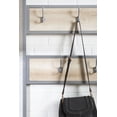 thumbnail image 4 of Woven Paths Industrial Hall Tree with Bench and Coat Hooks, White Oak, 4 of 8