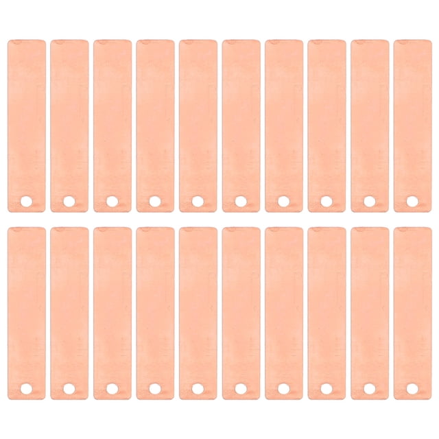 IFANLANDOR 20Ud Láminas De Cobre Color Rosa Para Baterías De Agua Salada En