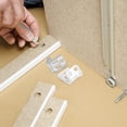 thumbnail image 5 of Monyance spring clips 12pcs Sofa Spring Clip Thickened 5-Hole Sofa Cover Clip Buckle Furniture Accessories with Screw(0.87X0.79X0.47Inches), 5 of 11