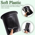 thumbnail image 2 of 100 Pack Flexible Plant Nursery Pots, Nursery Pots Plastic Seedling Starting Pots with Drainage Holes Soft Flower Pots Plant Container with Plant Labels, Black, 2 of 16