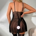 thumbnail image 6 of ZRBYWB Women Sleepwear Lace Suspenders Imitation Silk Backless Seductive Midnight Nightdress For Women, 6 of 9