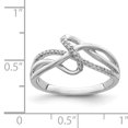 thumbnail image 2 of 925 Sterling Silver Rhodium Diamond Ring, 2 of 2