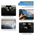 thumbnail image 2 of WOBOGO Colorful Blooms Floral Car Windshield Sunshades Autopilot Lightweight Accordion Sun Visor 55×27.6in, 2 of 8