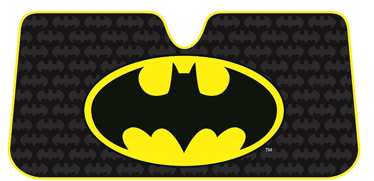 2PC New Batman Shattered DC Comic Black w/Logo Front Seat Covers Universal 