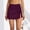 Wine, variant on Womens High Waisted Split Swim Skirt Sporty Drawstring Skirted Swim Bottom with Built-in Panty