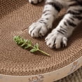 thumbnail image 6 of Cat Scratcher Cardboard Bed,2-in-1 Oval Cat Scratch Pad and Rest Mat,Elliptical Corrugated Cardboard Bed for Furniture Protection and Indoor Rest, 6 of 6