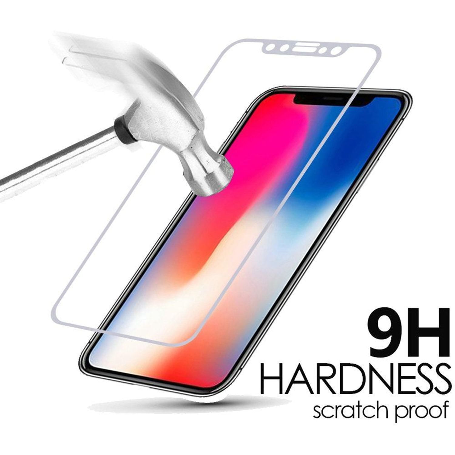 For Apple iPhone XR Screen Protector, by Insten Clear Tempered Glass