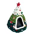 thumbnail image 3 of Cama navideña para gatos, suministros para mascotas, creativa, ligera, estable, decoración navideña, transpirable, cueva para mascotas, escondite Vistoso, 3 of 8