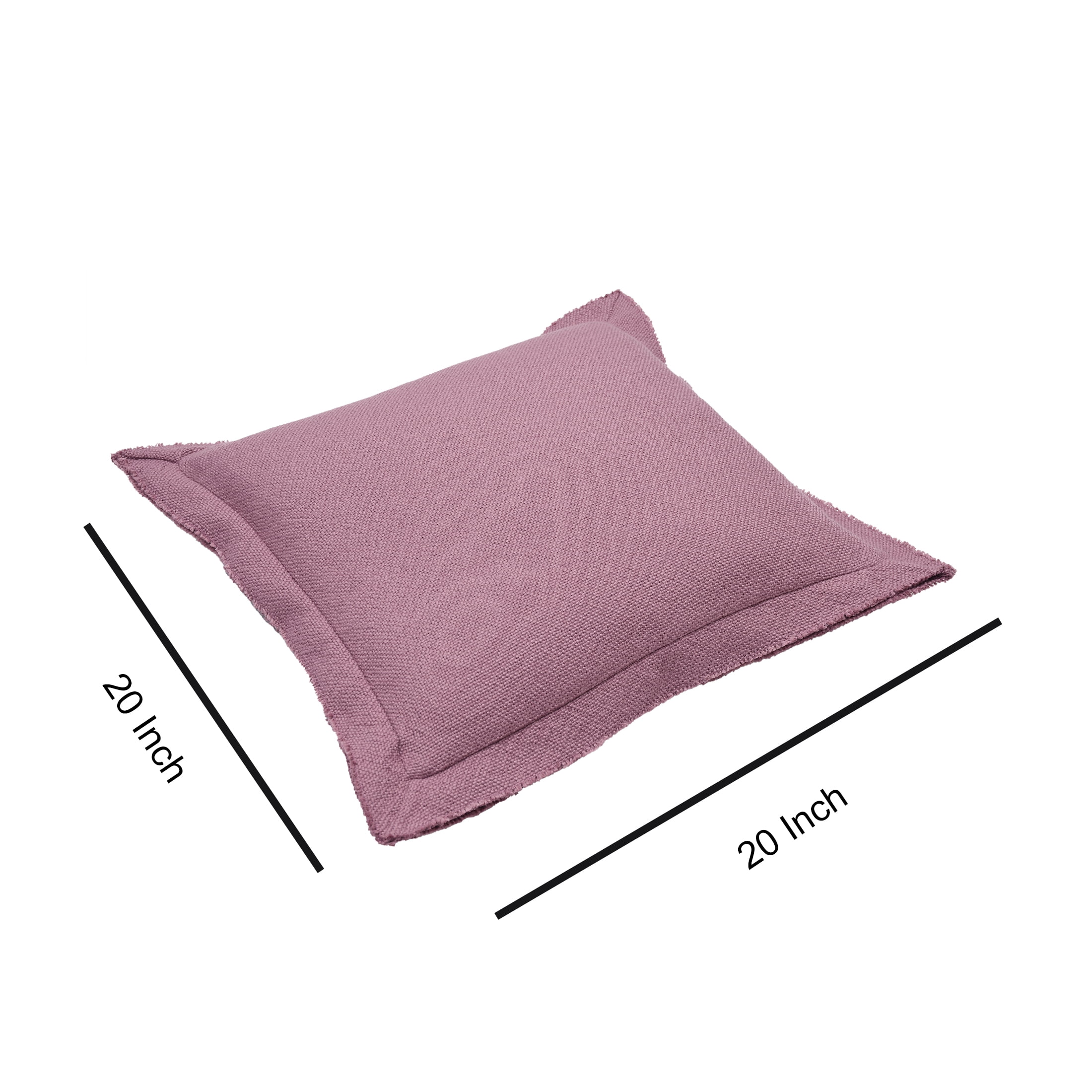 Better Homes & Gardens 20" x 20" Blake Bi-Flange Throw Pillow Cover, Violet Gem
