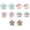 Star, variant on Small Hair Clips,Acetic Acid Flower Mini Claw Jaw Clips,No-Slip Cute Decoration Buns Clip,Pining Bangs, Grip, Classic Clamp Clips  for Girl Women Thin Thick Hair Styling(10 PCS)